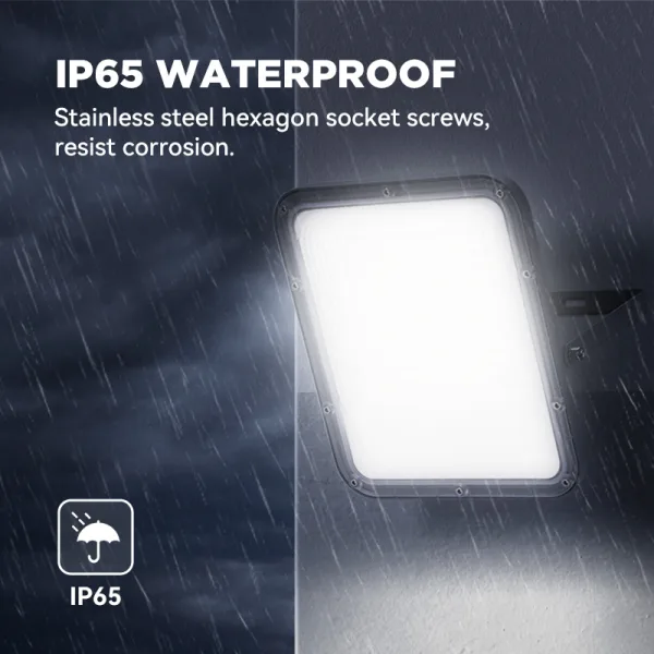 Slim Flood Light IP65 Waterproof Outdoor Multi-Watt LED Fixture