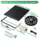 9.8" Solar Exhaust Fan - Waterproof Vent Fan for Greenhouse, Chicken Coop, Shed, Attic built in battery