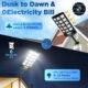 Outdoor Solar Wall Light with Motion Sensor - Dusk to Dawn, 5000mAh Battery, for Garden Pathway Security