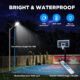 Solar Lights Outdoor with Detachable Panel, 4000LM Motion Sensor Security Lights, IP65 Waterproof Solar Light for Garden Yard