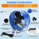 1300CFM Smart Temperature Control Exhaust Fan with Copper Motor