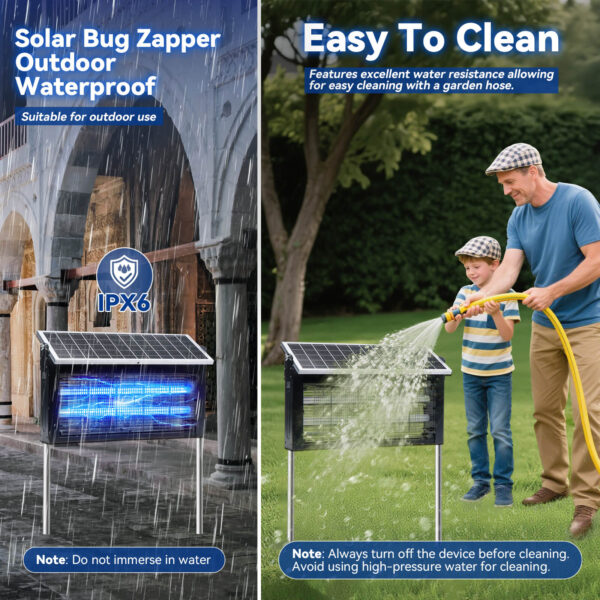 LANGY Upgraded Solar Bug Zapper For Outdoor & Indoor Use